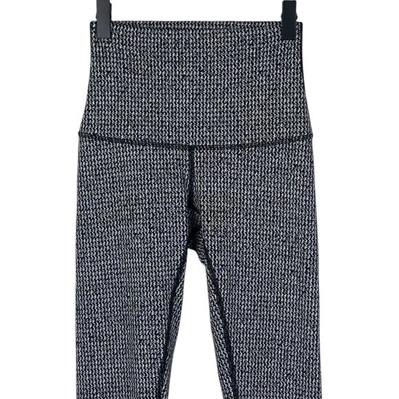 LULULEMON Wunder Under Pant 30” Leggings Sz 2 Teeny Tooth Black Yoga Academia - Picture 5 of 12